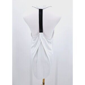 Athleta White‎ T Back Strap Power Of She Workout Tank Top Womens Size Small